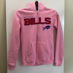 NFL Buffalo Bills Team Apparel Pink Zip Hoodie